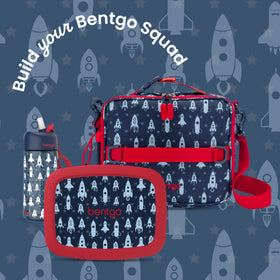 Bentgo Kids Lunch Bag Rocket warranty highlights two-year coverage.