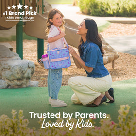 Bentgo Kids Lunch Bag side view highlights compact, lightweight design for kids.