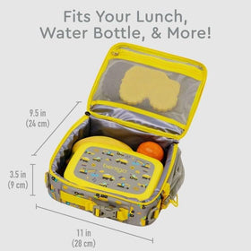 Bentgo Kids Lunch Bag water-resistant fabric keeps contents dry during outdoor play