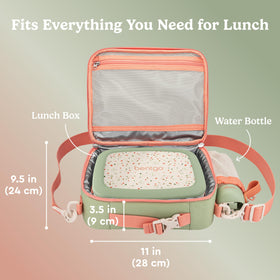 Bentgo Kids lunch bag Geo Speckle water-resistant fabric protects contents