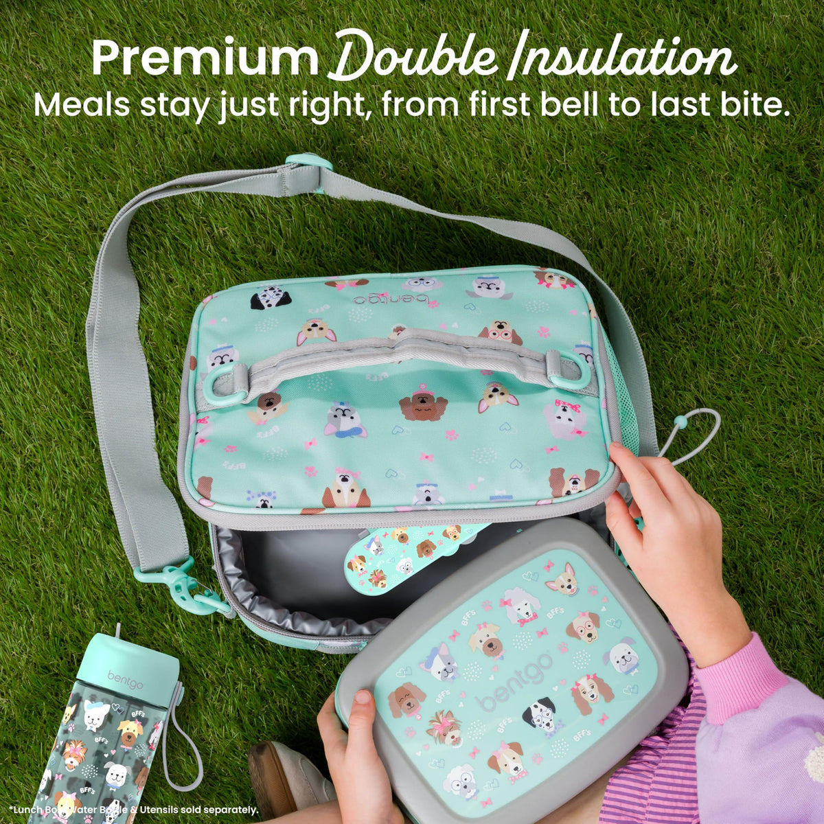 Bentgo Kids lunch bag YKK zippers enable smooth opening for little hands.