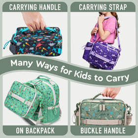 Bentgo Kids zipper system designed for little hands for easy opening and closing.