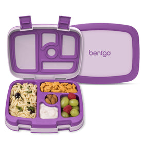 Bentgo Kids 5-compartments lunch box keeps meals organized for ages 3 to 7.