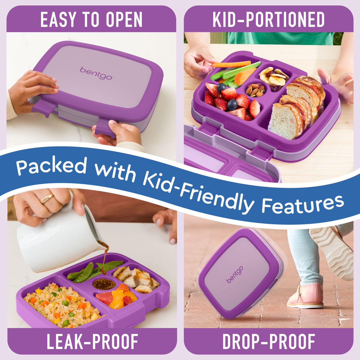 Removable tray is microwave-safe for quick reheats and easy cleanup.