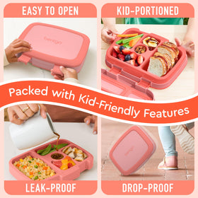 Bentgo Kids microwave-safe removable tray allows quick reheating