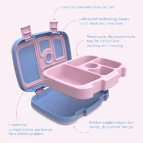 Bentgo Kids microwave-safe tray enables quick reheating for busy afternoons.