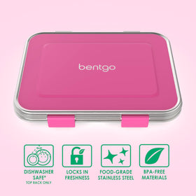 Bentgo Kids silicone container adds a fourth compartment for snacks.