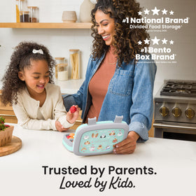 Bentgo Kids Prints for ages 3-7 promotes organized meals with kid-friendly portioning.