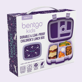 Bentgo Kids backpack-friendly lunch box fits easily in bags.
