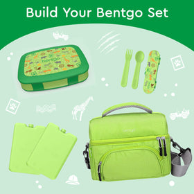 Bentgo Kids Prints compact size fits backpacks and lunch bags.