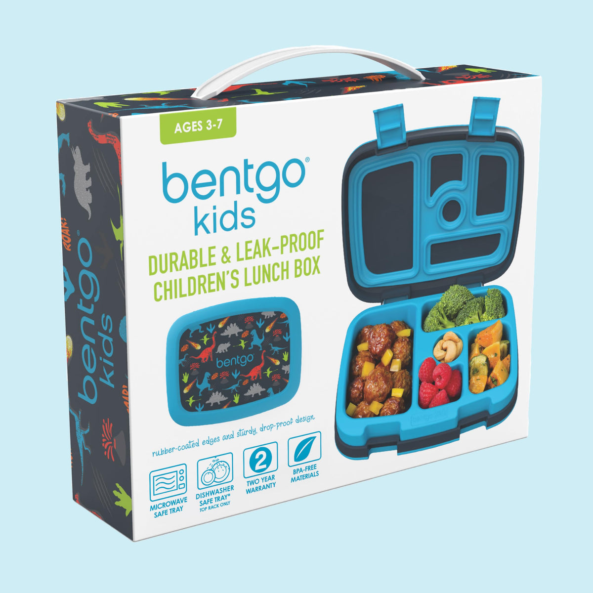 Bentgo Kids Prints in a backpack ready for a busy school day