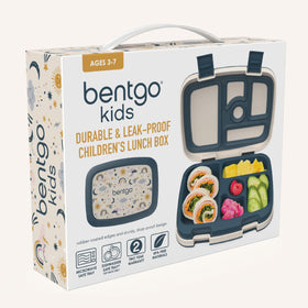 Bentgo Kids Prints child-friendly latches enable easy opening for kids.