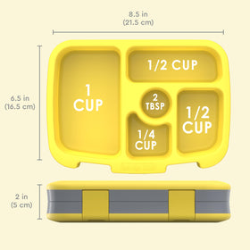 Bentgo Kids Prints dishwasher-safe tray and lid simplify cleanup after meals