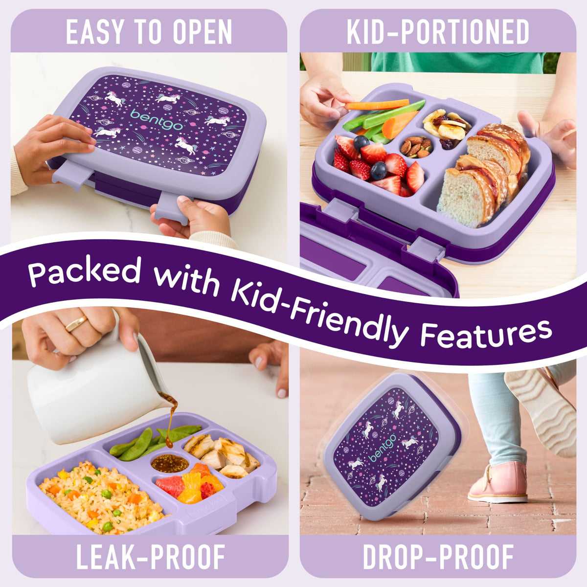 Bentgo Kids drop-proof design endures daily drops, ideal for active kids.