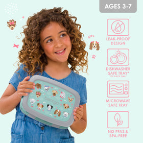 Bentgo Kids Prints drop-proof shell protects contents during busy days at home or on the go.