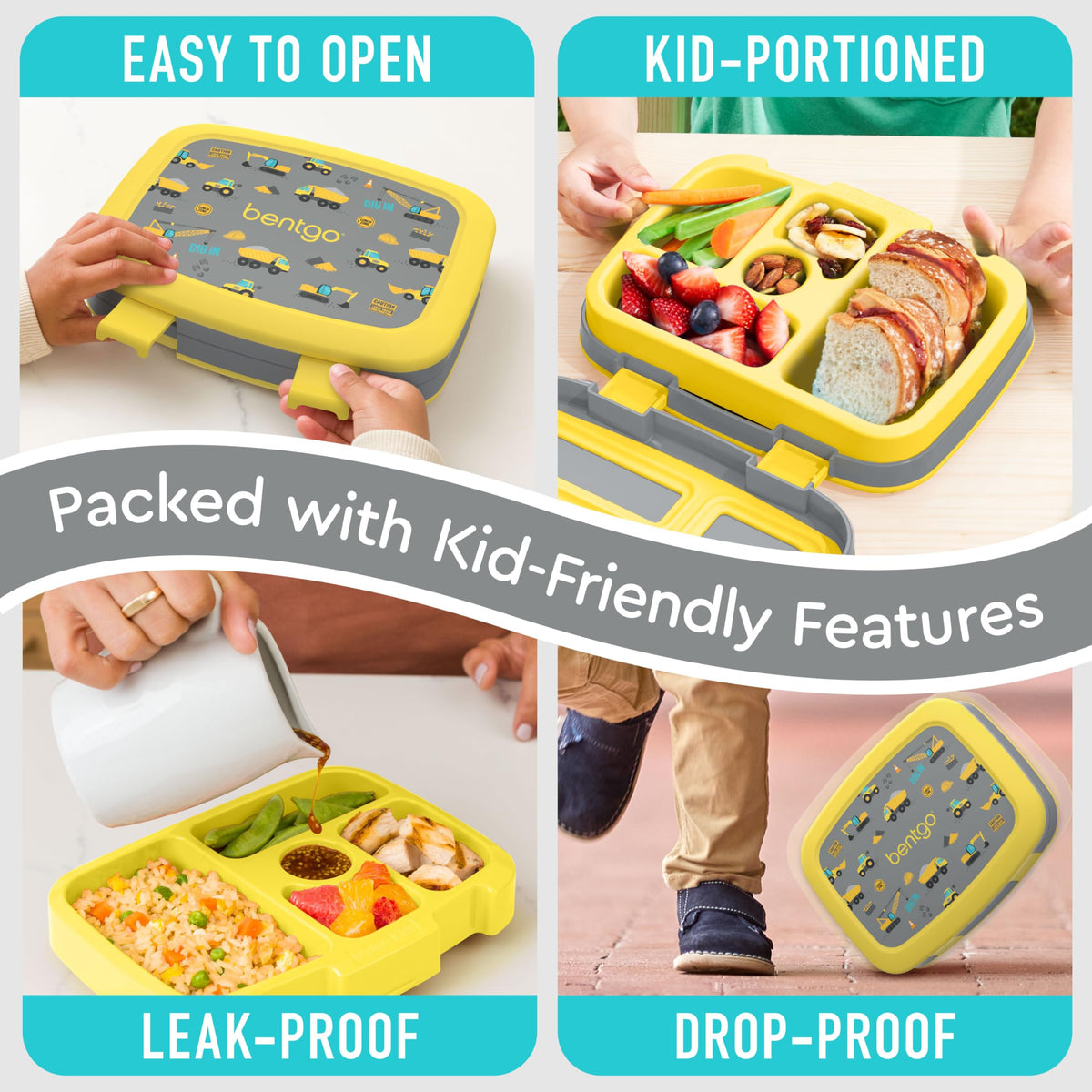 Bentgo Kids Prints durable edges protect during daily use and active play