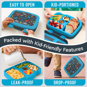 Bentgo Kids Prints durable rubber-coated edges for drop resistance
