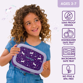 Bentgo Kids five-compartment layout simplifies portion control for ages 3–7.