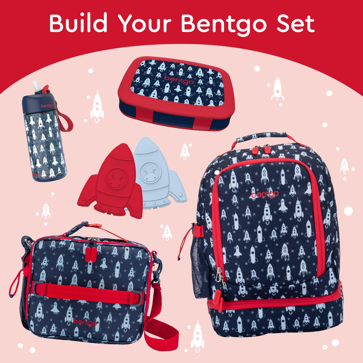 Bentgo Kids Rocket lunchbox microwave safe for fast reheats.
