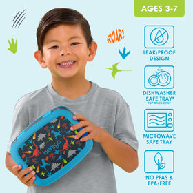 Bentgo Kids Prints two easy-to-use latches for quick access