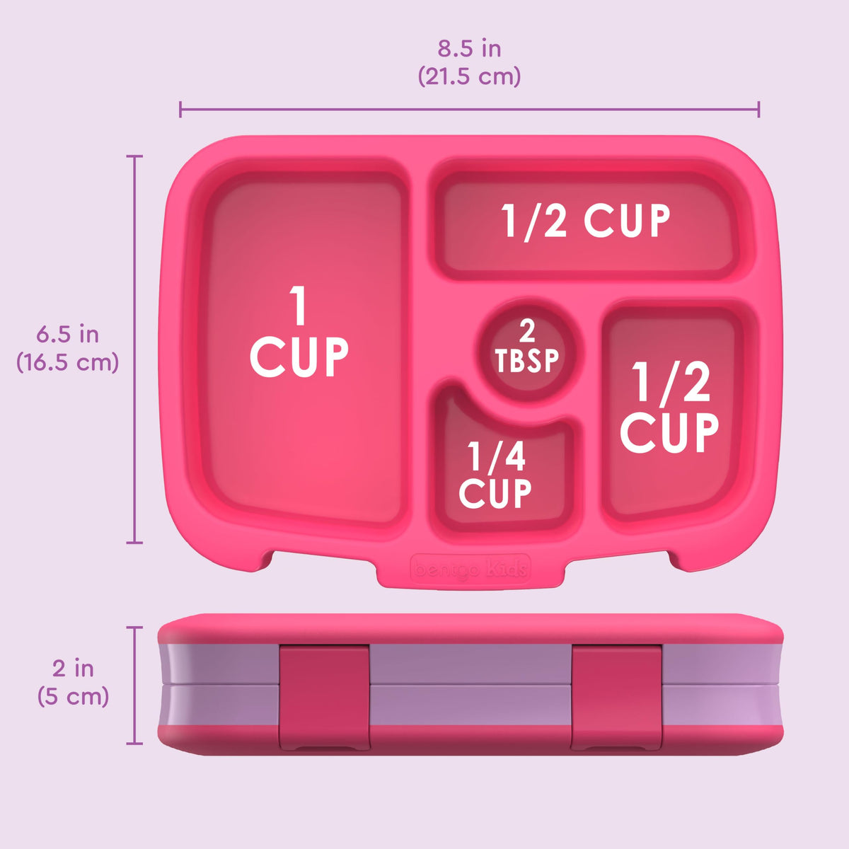 Bentgo Kids Prints two kid-friendly latches simplify packing and secure closure.