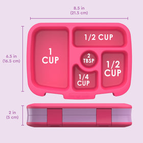 Bentgo Kids Prints two kid-friendly latches simplify packing and secure closure.