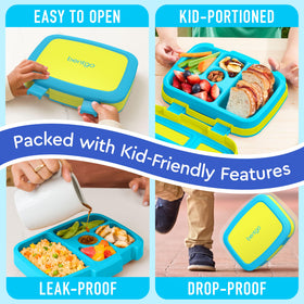Bentgo Kids removable microwave-safe tray makes reheating quick and easy.