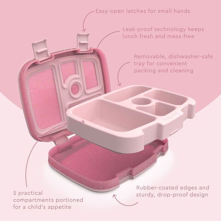 Bentgo Kids removable tray microwave-safe for quick reheats at school or home.