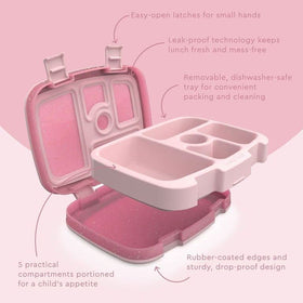 Bentgo Kids removable tray microwave-safe for quick reheats at school or home.