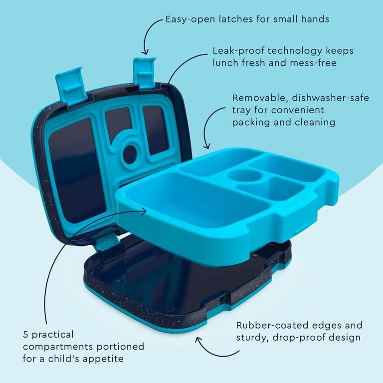 Bentgo Kids rubber-coated edges provide a secure, slip-proof grip