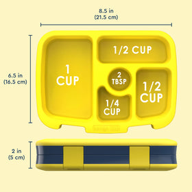Bentgo Kids Space Prints lunch box drop-proof design withstands busy days.