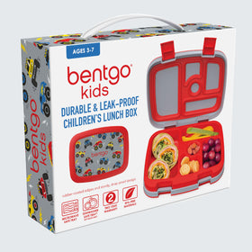 Bentgo Kids Trucks easy to clean and reusable for lunches.