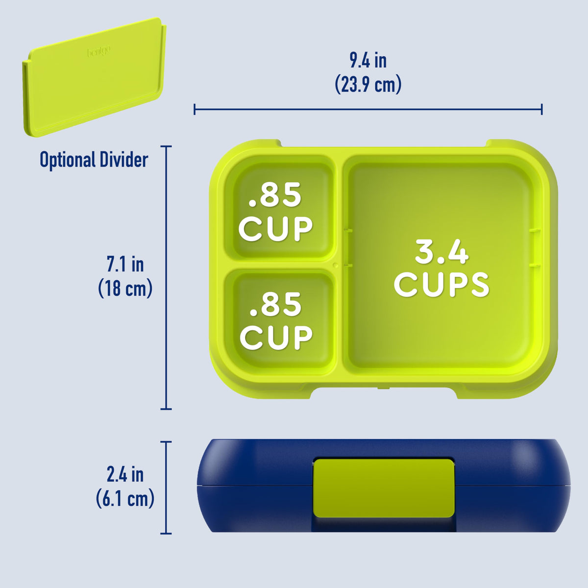 Bentgo Pop components are top-rack dishwasher-safe for easy cleaning.