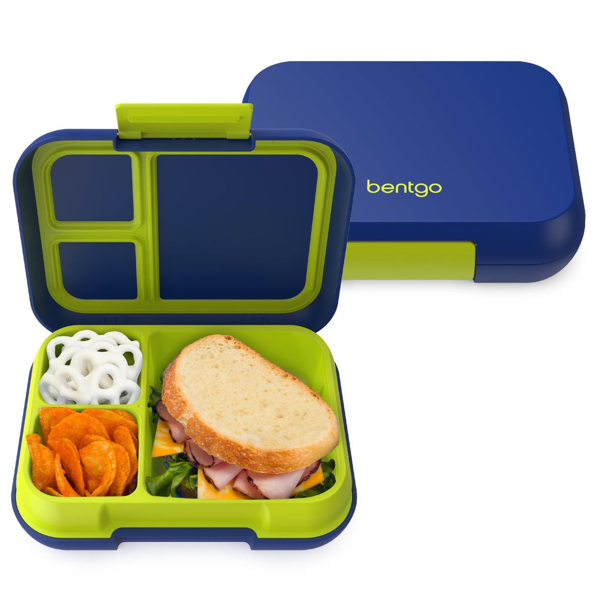 Bentgo Pop leak-proof lid sealing compartments to prevent spills in bags.