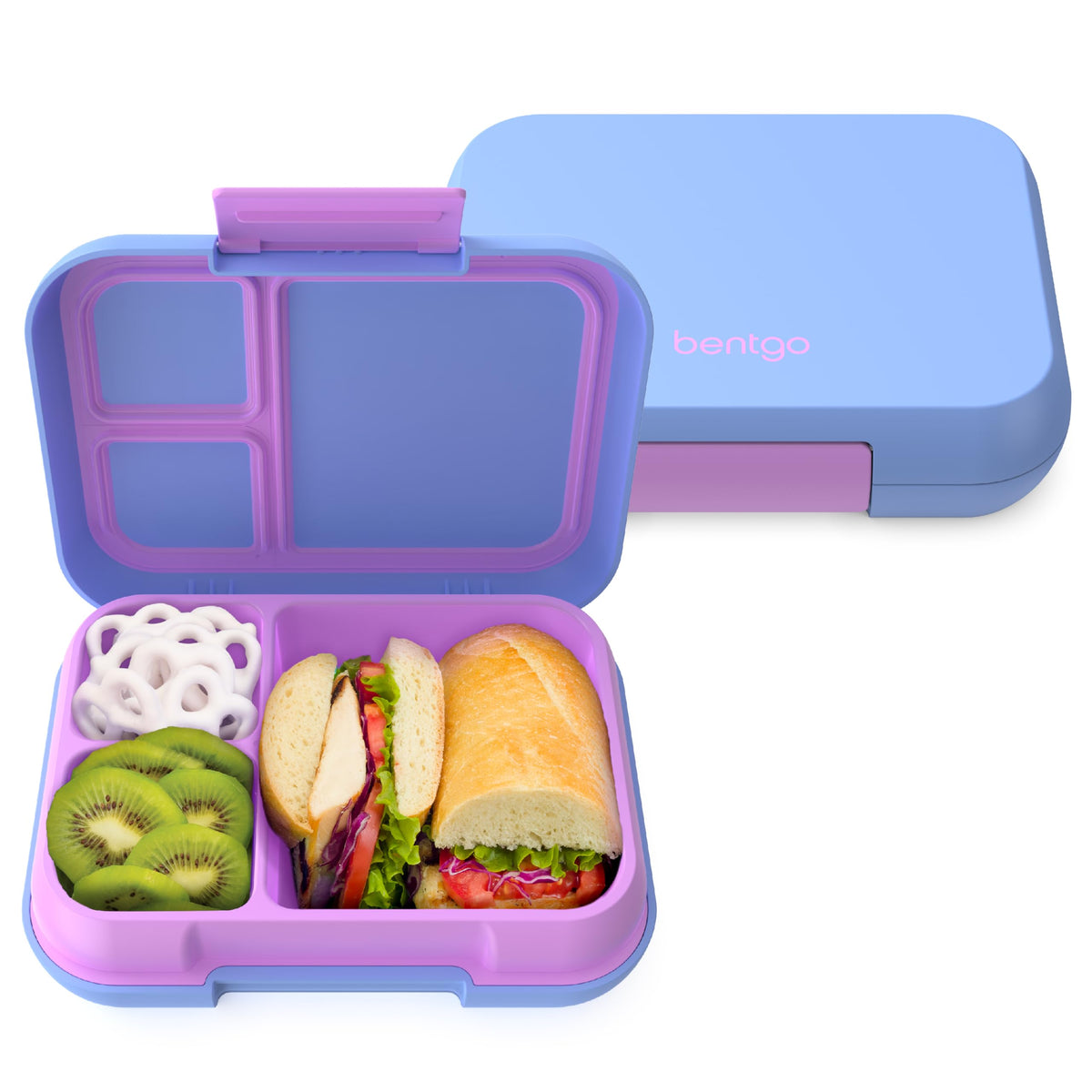 Bentgo Pop main compartment shown with leak-proof design for organized lunches.