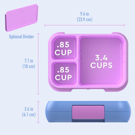 Bentgo Pop microwave-safe tray enables quick reheats at home or school.