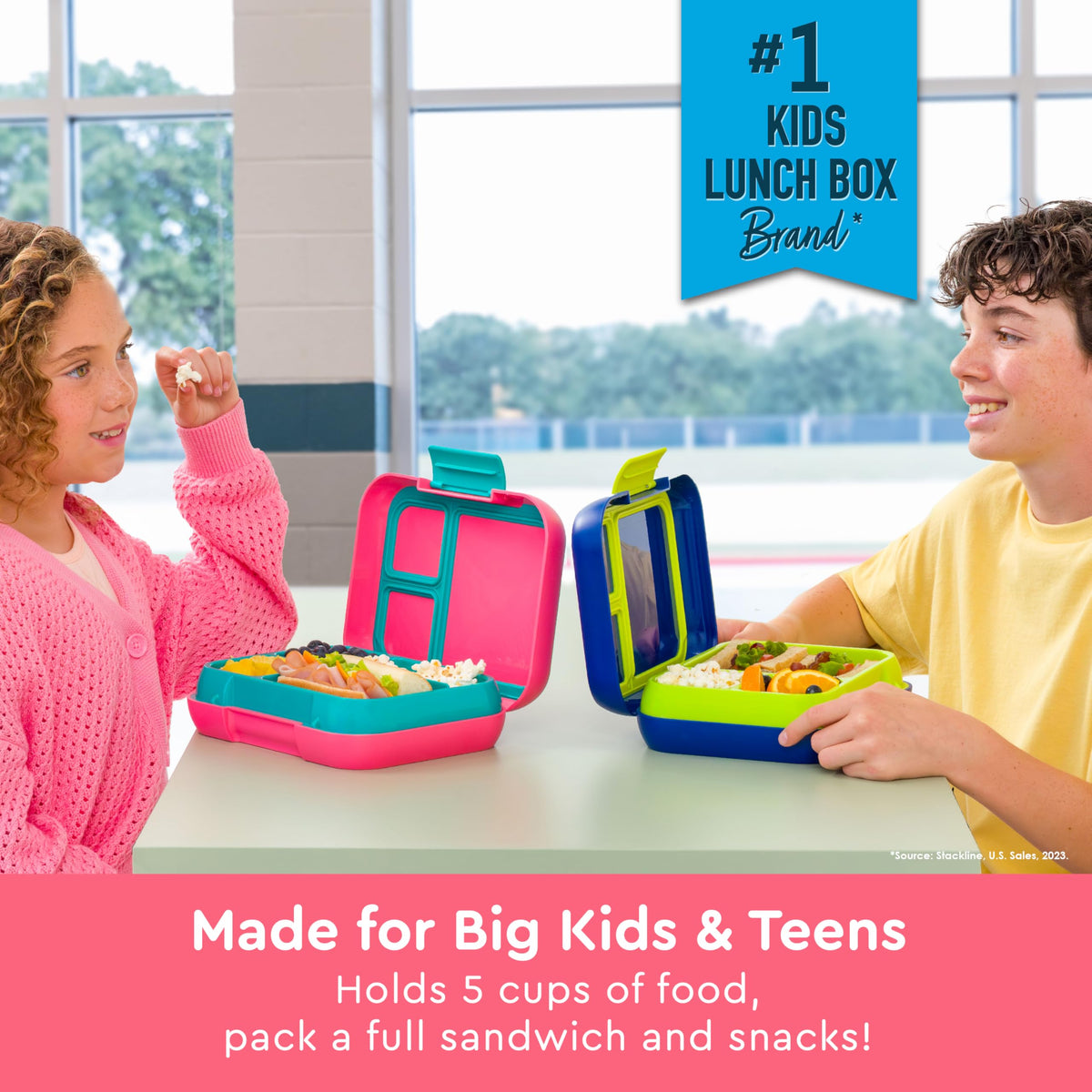 Bentgo Pop removable divider creates extra compartments for versatile packing