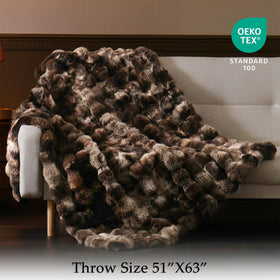 BENVWE double-sided faux fur bubble texture for versatile comfort