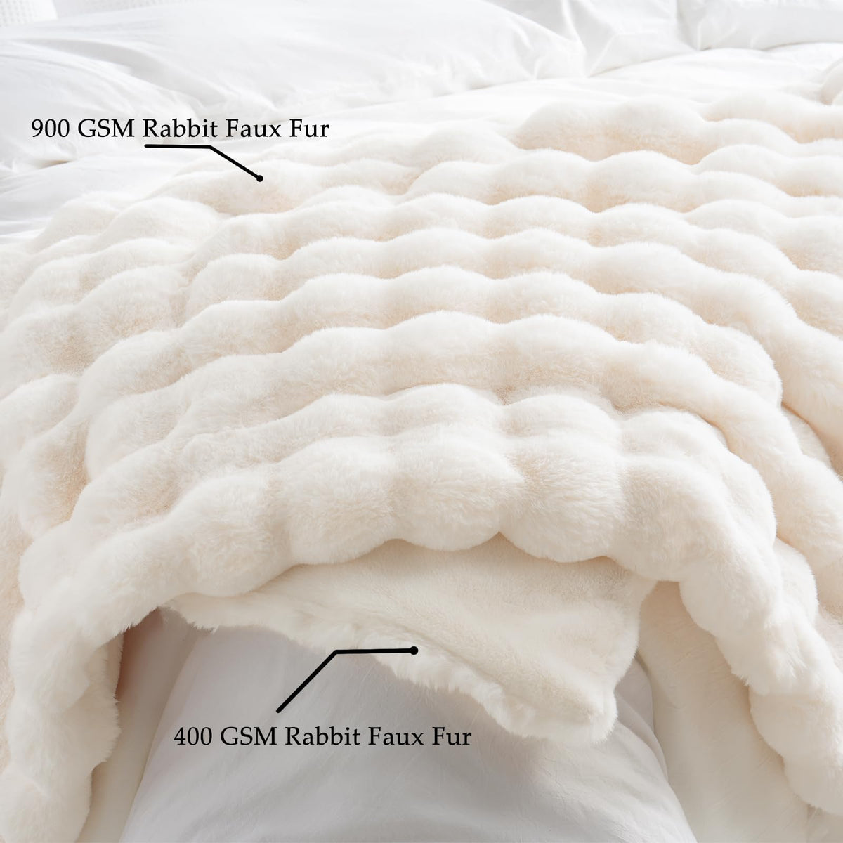 BENVWE anti-shedding weave detail underscores long-lasting softness