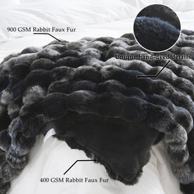 BENVWE fluffy faux fur throw draped in room elevating decor