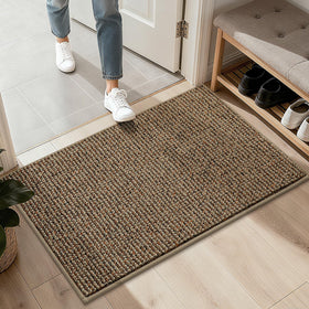 BEQHAUSE entryway rug with 2x3 dimensions and non-slip backing.