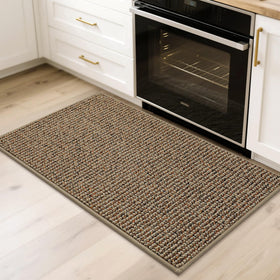 BEQHAUSE entryway rug features a multi-color pattern for versatile style.