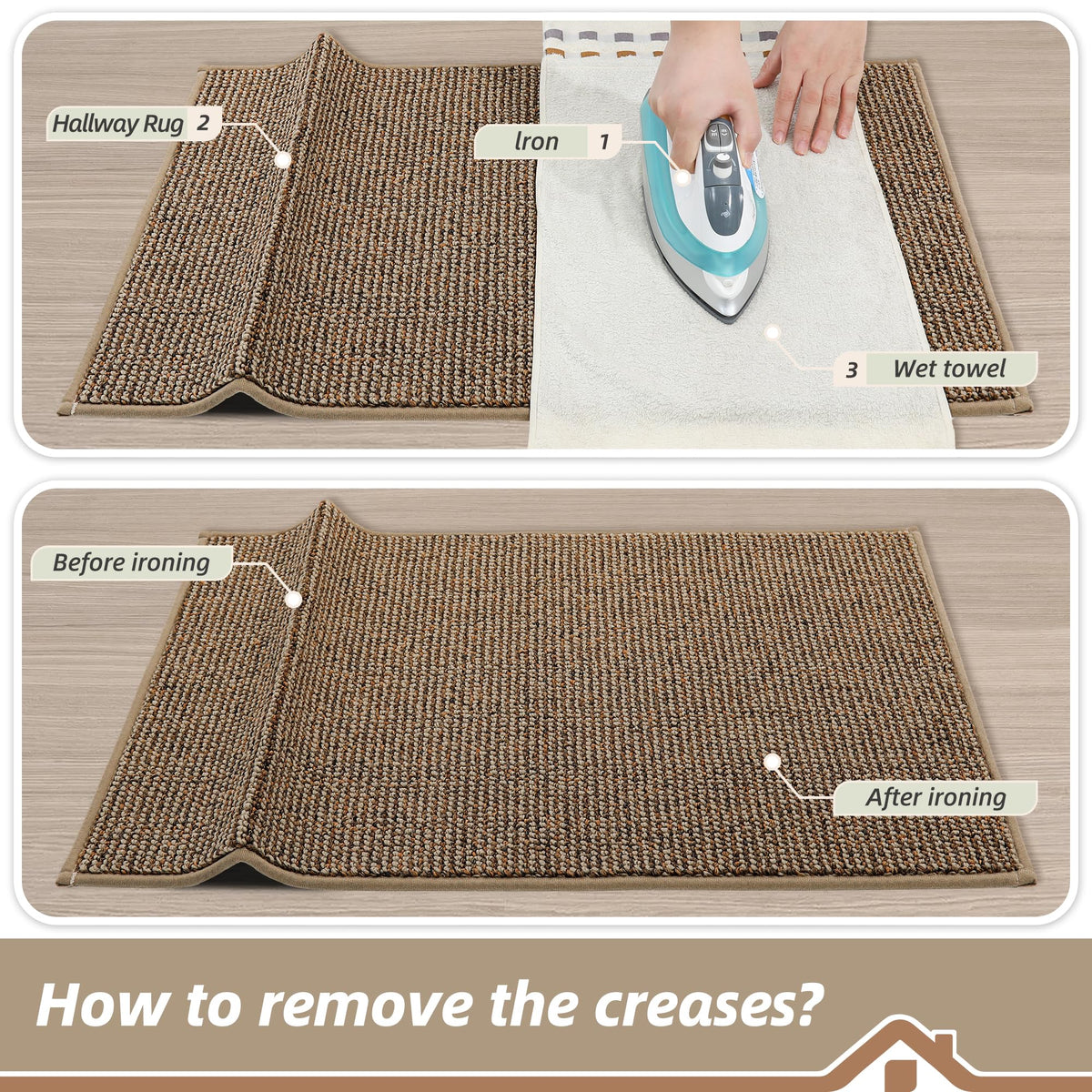 BEQHAUSE rug suitable for front door and laundry room areas.