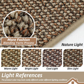 BEQHAUSE durable polypropylene rug for entryways and busy corridors.