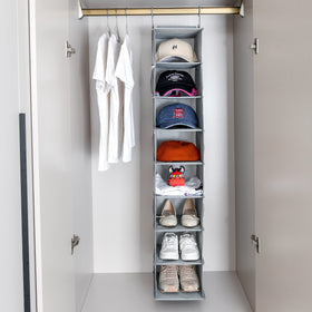 Berdeng 8-shelf closet organizer for shoes, bags, and more.