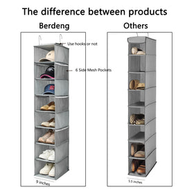 Berdeng hat racks keep baseball caps organized and accessible.