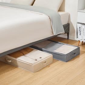 Berdeng three-pack under-bed bins ideal for dorm rooms.