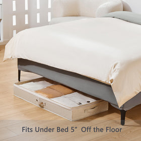 Berdeng under-bed storage box side view shows sturdy construction for durability.