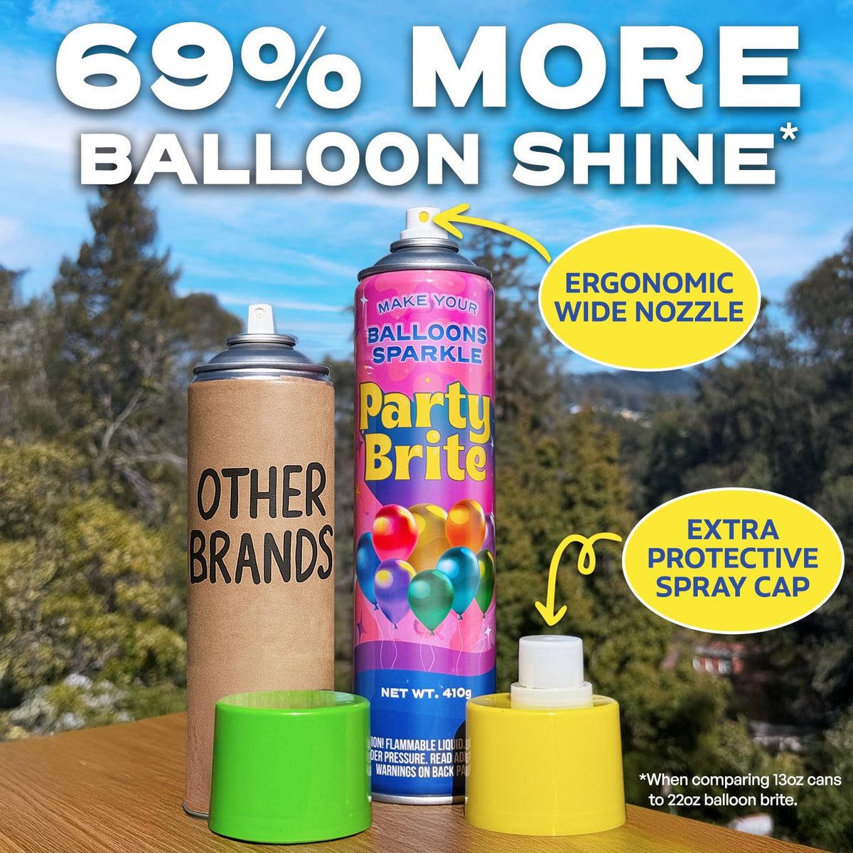 Berkland Party Brite balloon arch gloss enhances photos and lighting.