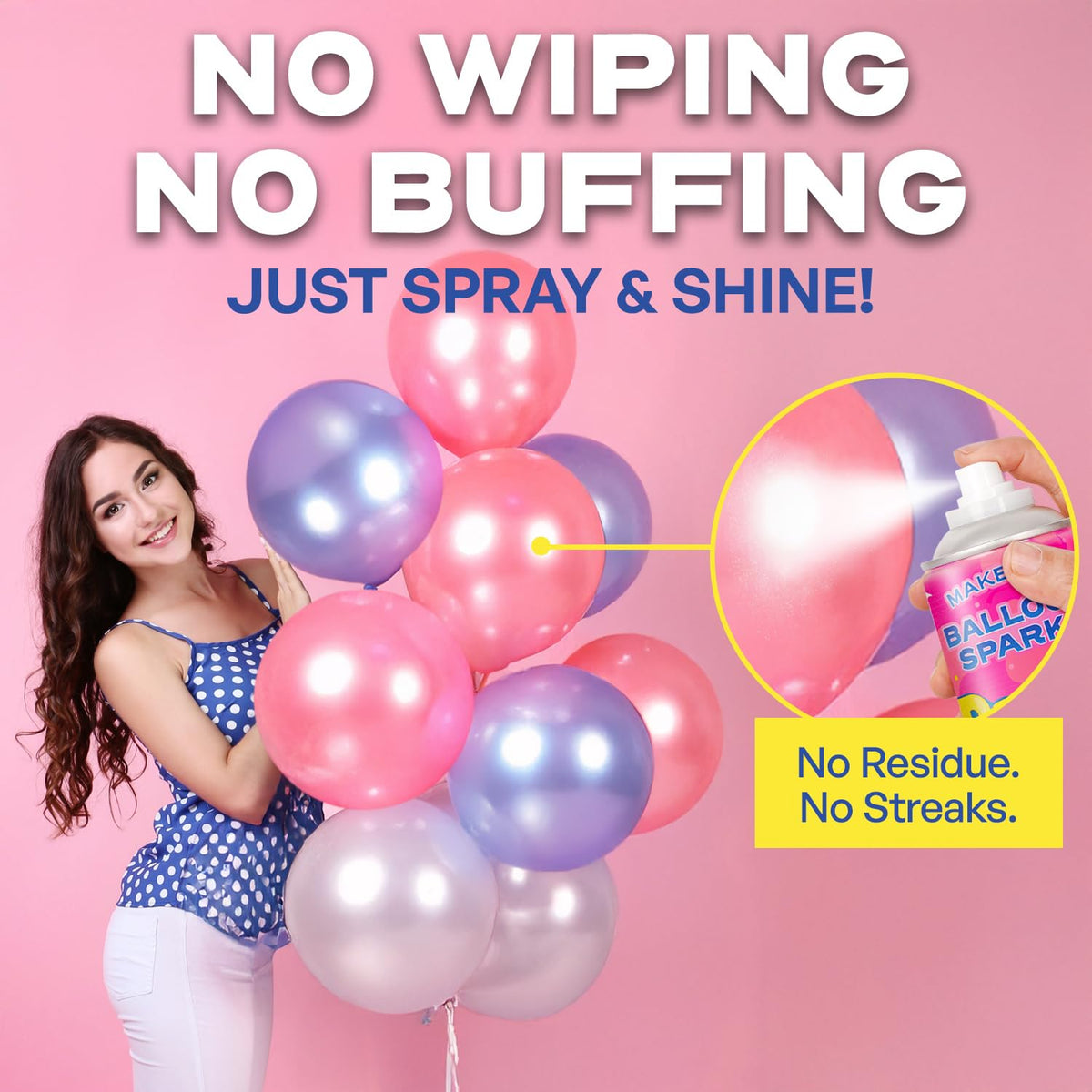 Sunlight-resistance shine keeps outdoor balloons looking fresh.